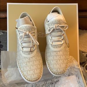 Michael Kors Finch Lace Up Textile tennis shoes